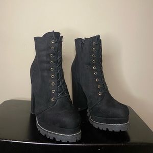 Black Heeled Booties